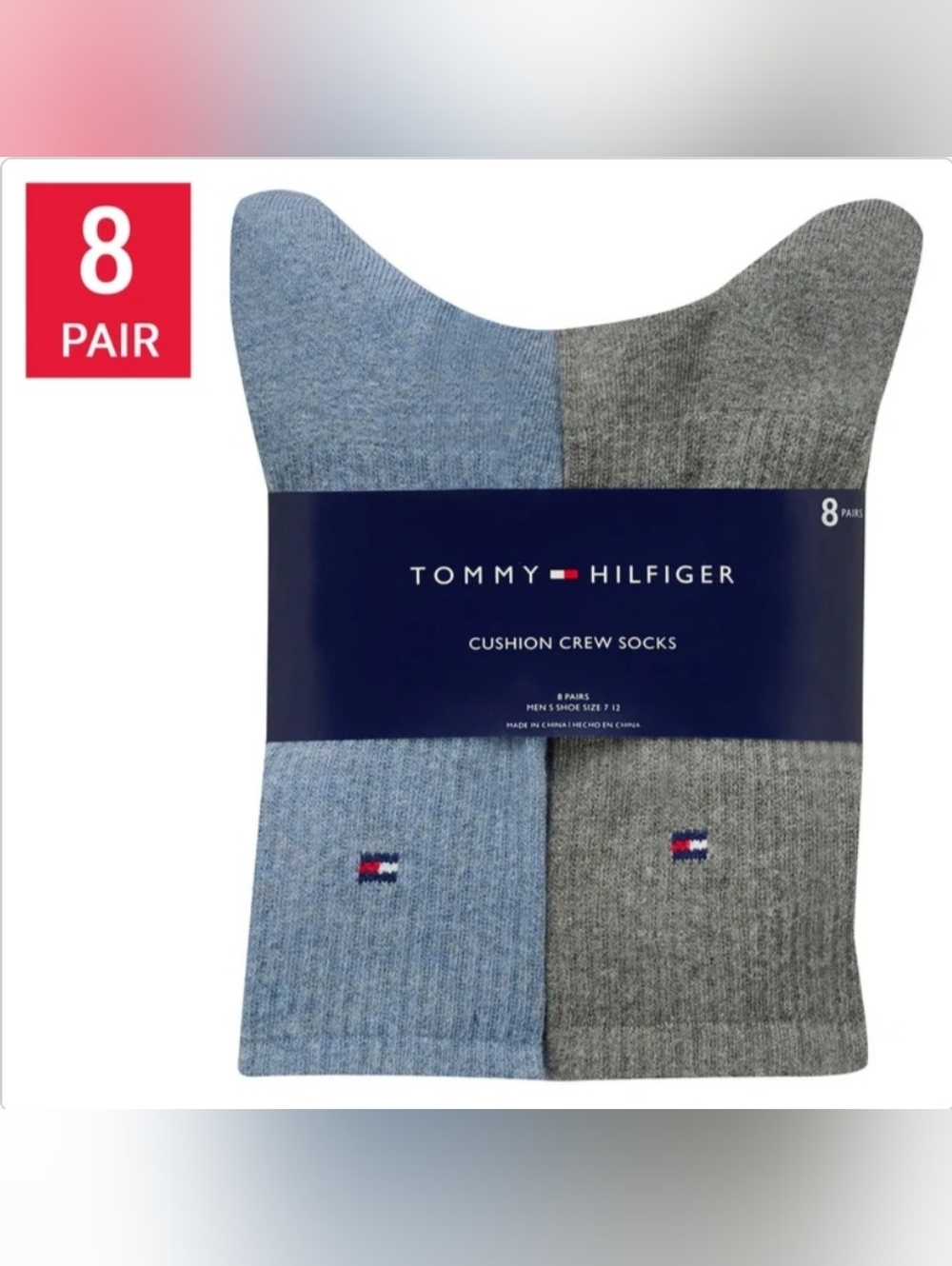 TOMMY HILFIGER CREW MEN'S SOCKS